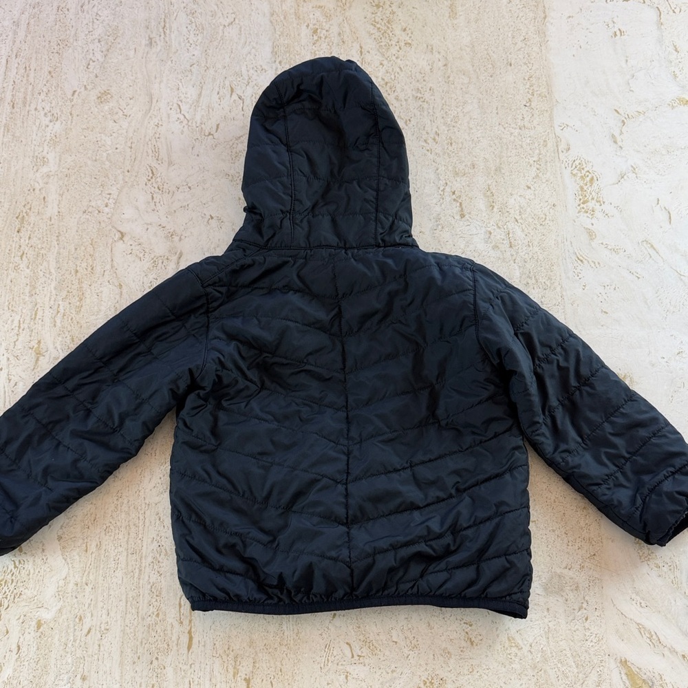 Columbia Reversible Jacket black white houndstooth Toddler Girl 4T - Picture 11 of 16